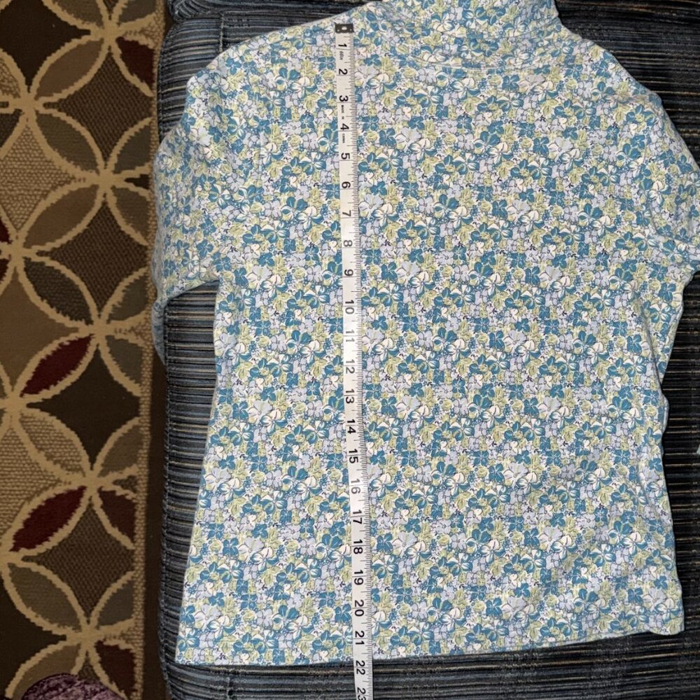 vintage l.l. bean floral long sleeve - Picture 7 of 7